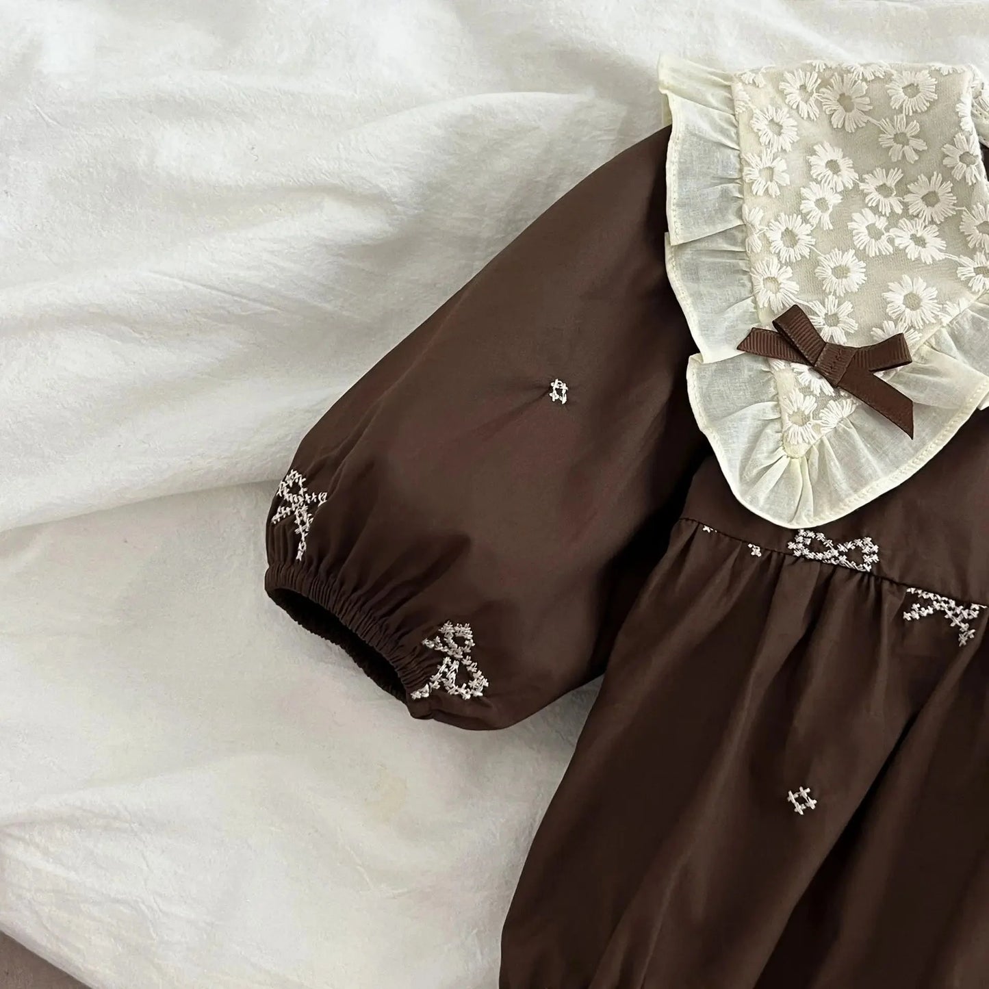 Vintage Lace Collar Baby Romper - Betina Baby & Kids