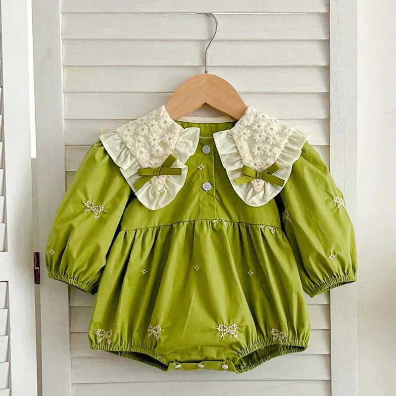Vintage Lace Collar Baby Romper - Betina Baby & Kids